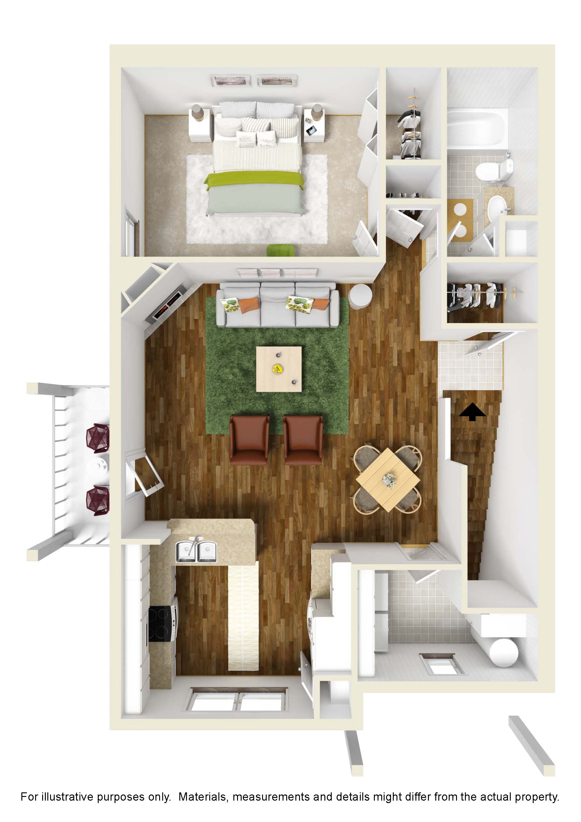 One Bedroom - 2nd Floor